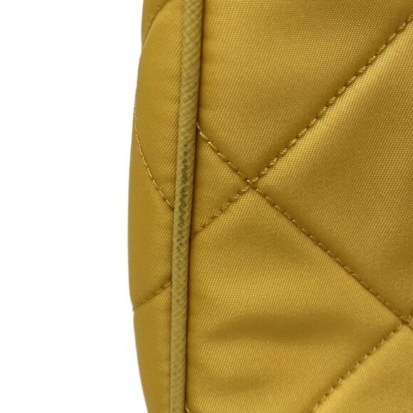 Auth PRADA - 1BC204 Yellow Nylon Leather Shoulder Bag - Picture 5 of 16